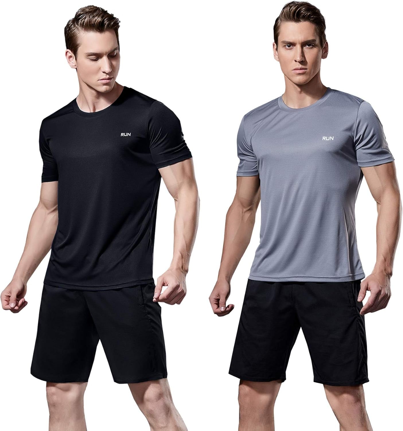 1 or 3 Pack Men'S Short Sleeve T-Shirt,Quick Dry Breathable Athletic Shirts,Lightweight Gym Workout Shirts