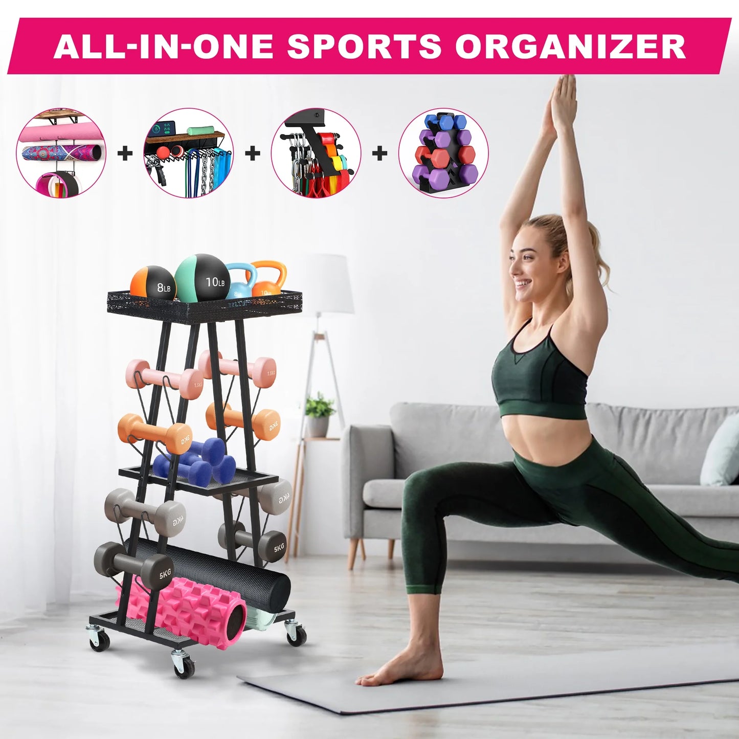 Gym Storage and Weight Rack