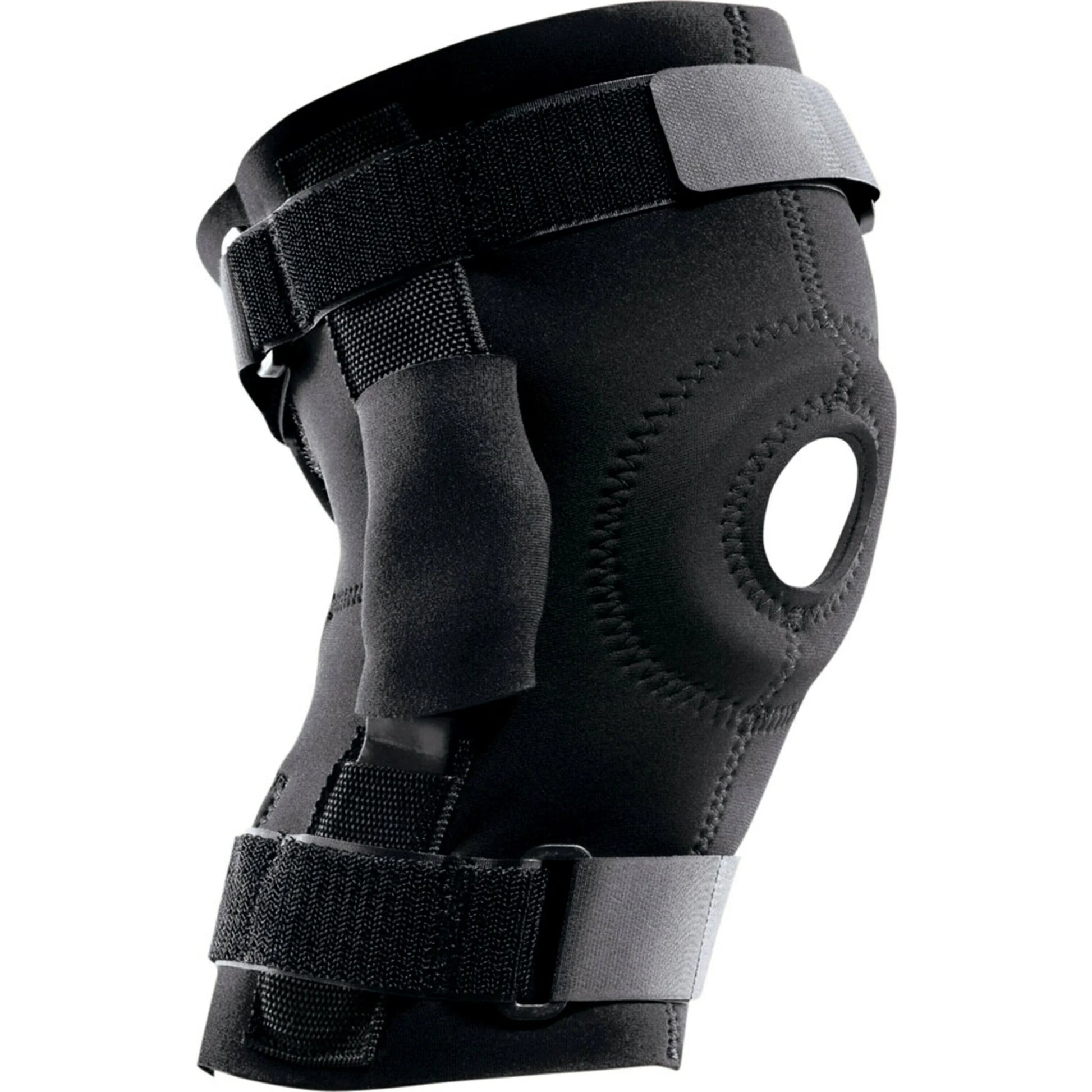 Hinged Knee Brace, Adjustable, Black, 1/Pack