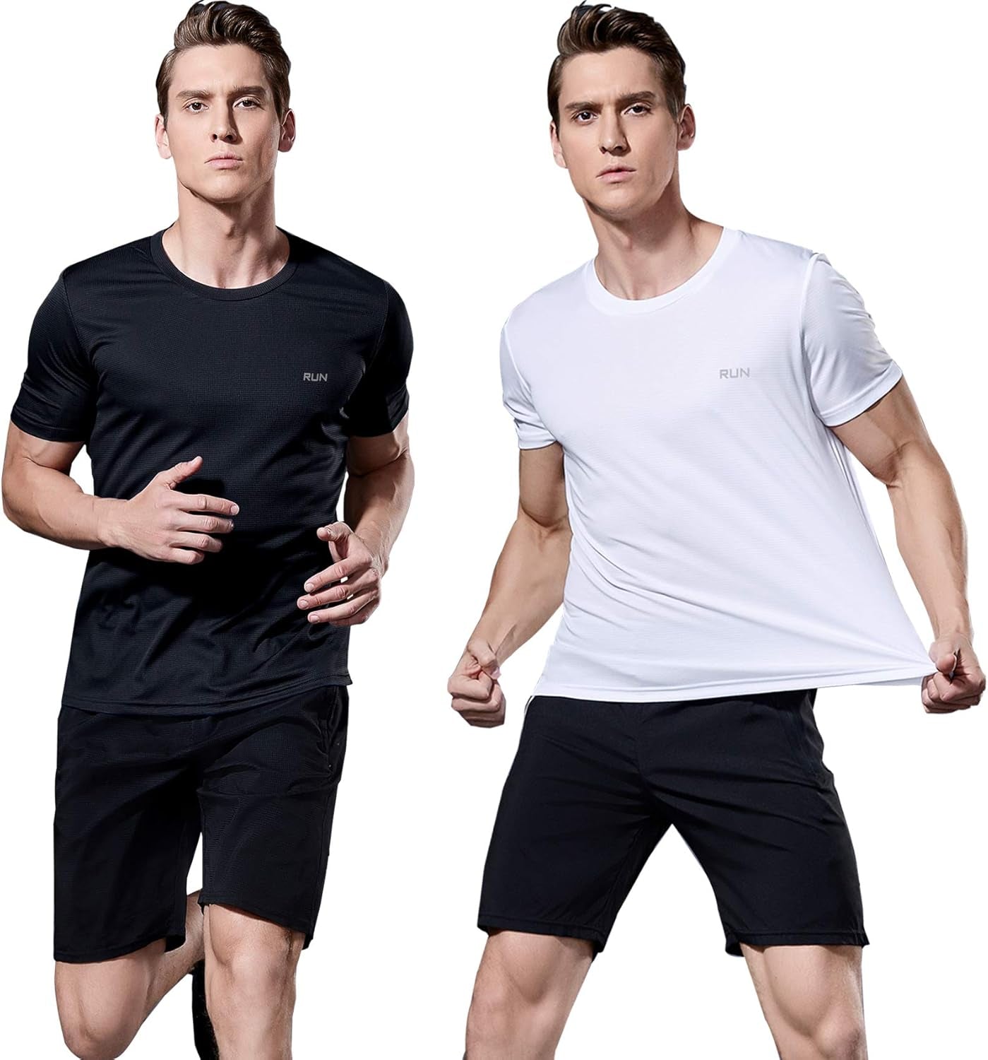 1 or 3 Pack Men'S Short Sleeve T-Shirt,Quick Dry Breathable Athletic Shirts,Lightweight Gym Workout Shirts